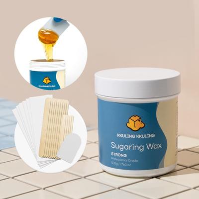 Honey Ring Honey Ring Cera de Açúcar Forte Autodepilatória Brasileira Masculina Philtrum Pelos Estômago Anal Pelos Pernas Cera Depilatória, 500g, 1 peça