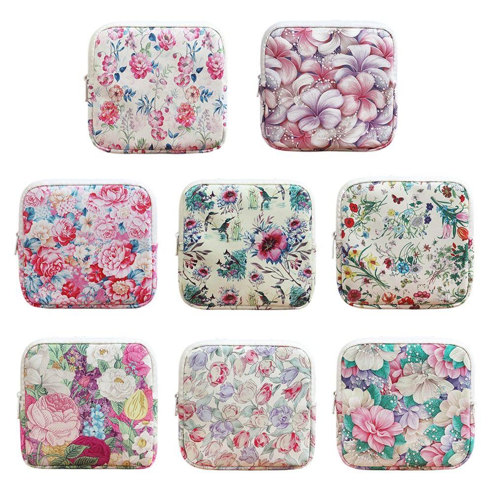 Creative Zipper Pouch Sanitary Pads Bag Large Capacity Multipurpose Cosmetic Bag Coin Purse Travel