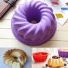 Swirl Bundt Ring Cake Bread Pastry Silicone Mold Pan Bakeware Tray Mould Tool