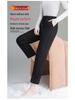 2025 New Style High Waist Slimming Winter Down Pants for Women: Thickened, Straight Leg, Warm Pants for Middle-Aged and Elderly