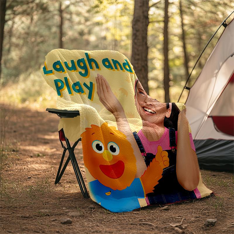 1pc Ms Rachel2 Theme Blanket - Digital Print, Polyester, Cozy for All Seasons, Perfect for Outdoor, Camping, and Travel