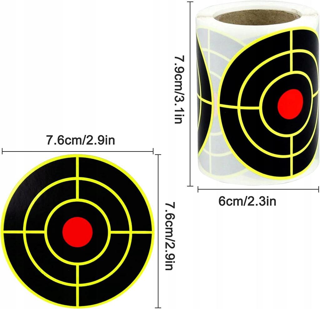 Shooting Splatter Target Self-Adhesive Splatter 7.62Cm 200Pcs