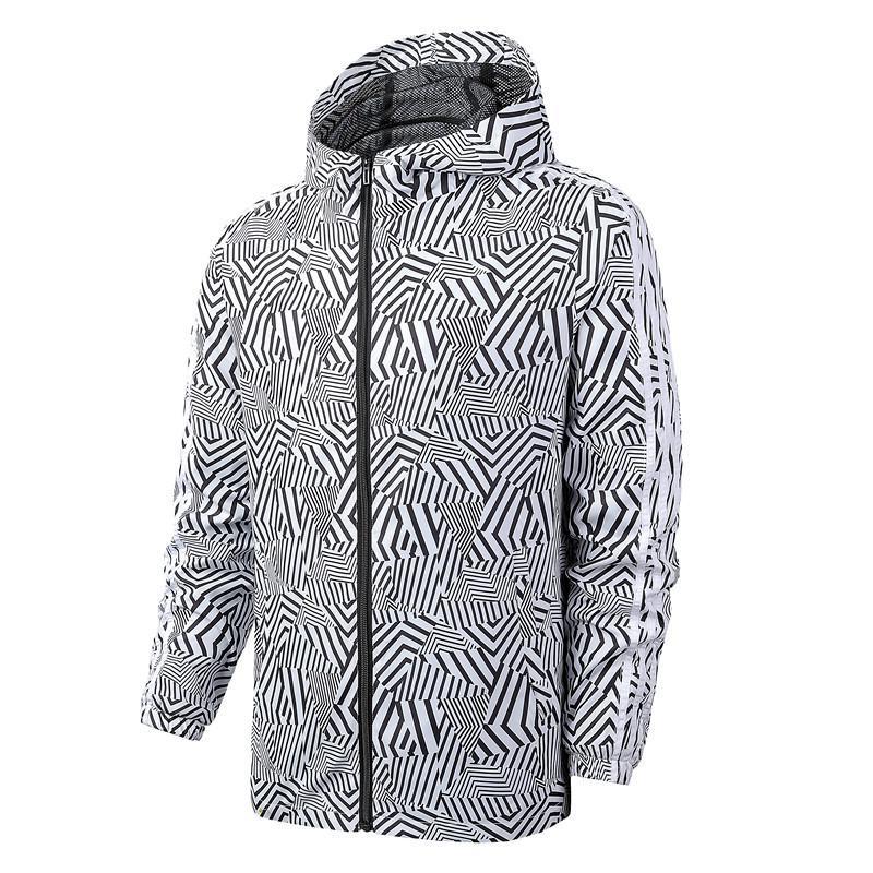 Chaqueta de Primavera y Otoño para Hombre Chaqueta Casual Fina Cortavientos con Capucha Chaqueta Deportiva para Exterior para Hombre
