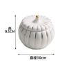 Ceramic Pumpkin Bowl with Lid Creative Soup Cup Steamed Egg Bird's Nest Small Stew Cup Kitchen Ceramic Fruit Dessert Salad Bowl