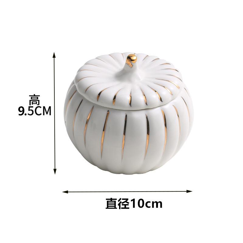 Ceramic Pumpkin Bowl with Lid Creative Soup Cup Steamed Egg Bird's Nest Small Stew Cup Kitchen Ceramic Fruit Dessert Salad Bowl