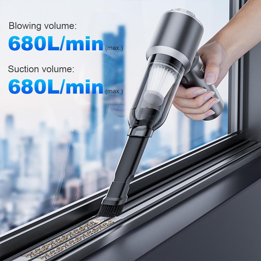 Mini Vacuum Cleaner USB Rechargeable Cordless Handheld Vacuum Cleaner 16000Pa Portable Dust Collector 2000mAh for Household Auto