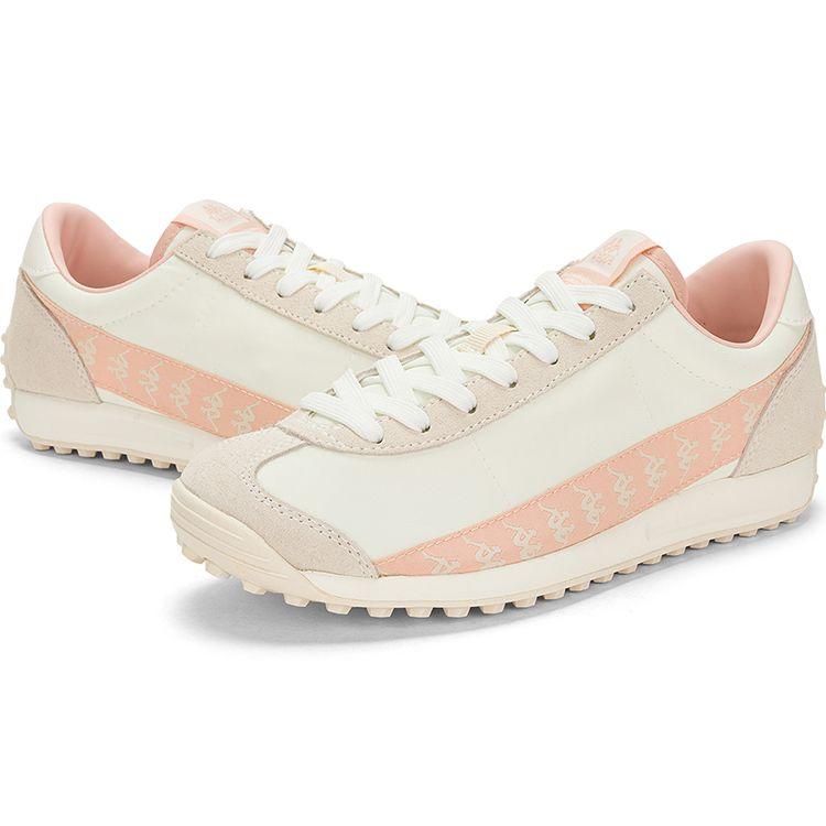 Kappa Fashion Versatile Fabric Synthetic Leather Two-Layer Cowhide Non-Slip Wear-Resistant Low-Top Casual Running Shoes Women sneaker K0D45MM18-024