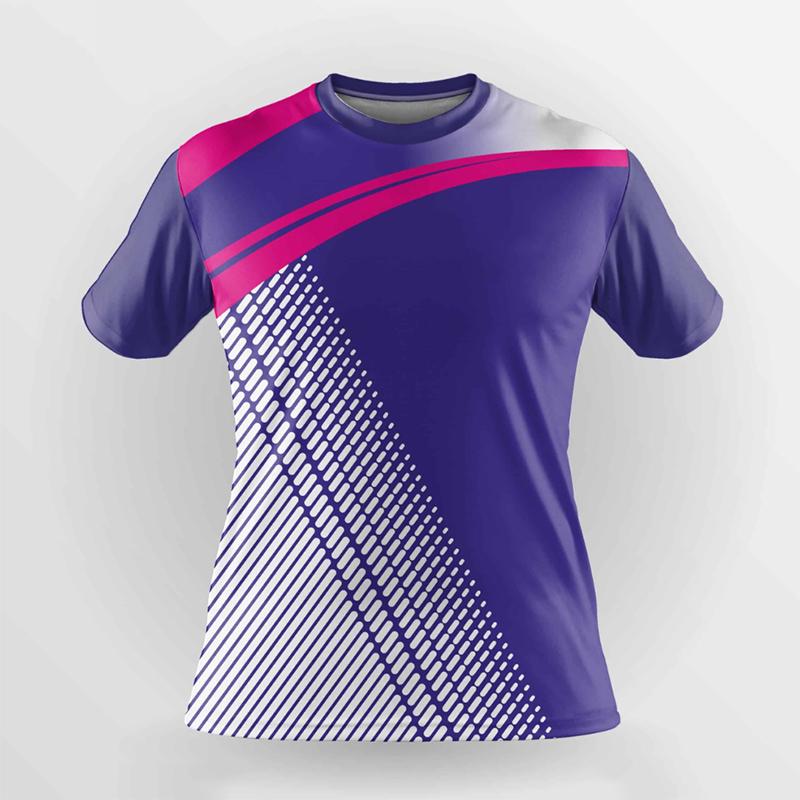Mens quick drying T-shirt Women's badminton uniforms fitness running training clothes Breathable printed T-shirt Boys Sportswear