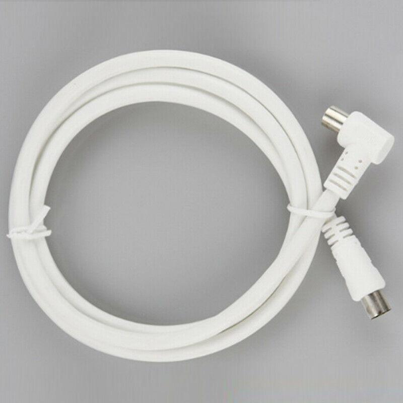 1Pc Antenna Aerial Lead Cable Male to Male White RF single Coax Cable TV RF cable 1m 1.5m 2m RCA Coaxial