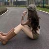 Niche Babes Ins Leopard Print Forward Hat Women's Hat Subculture Cap Retro Fashion Versatile Beret