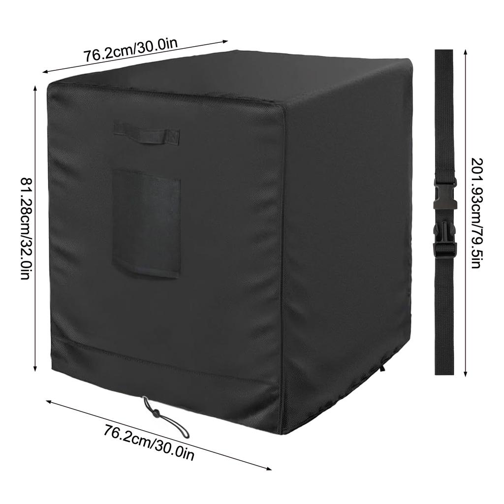 Air Conditioner Outdoor Unit Protective Cover Durable Outside AC Protector with Adjustable Buckles Design Suitable for AC Window