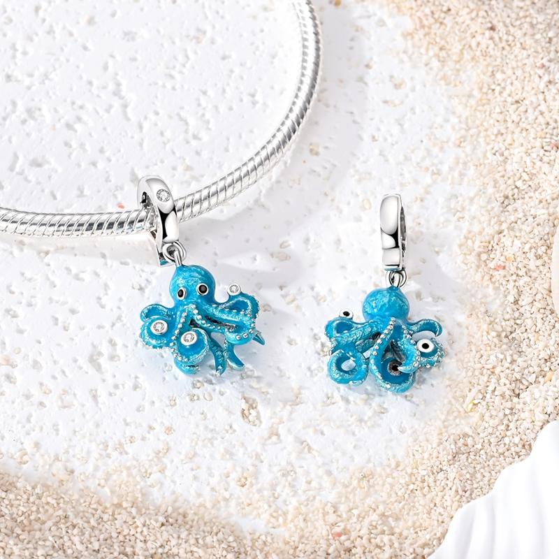 Charms Silver 925 Animal Pendant Beaded Cat Dog Leopard Pony Charms Fit Bracelet Bangle Necklace DIY Women Jewelry Making Gifts