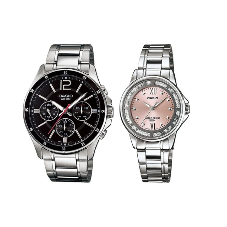 

Casio Standard Series Casual Waterproof Quartz Movement Stainless Steel Strap Unisex Black Dial Unisex watches MTP-1374D-1ALTP-1391D-4AVDF Regular Box,Black