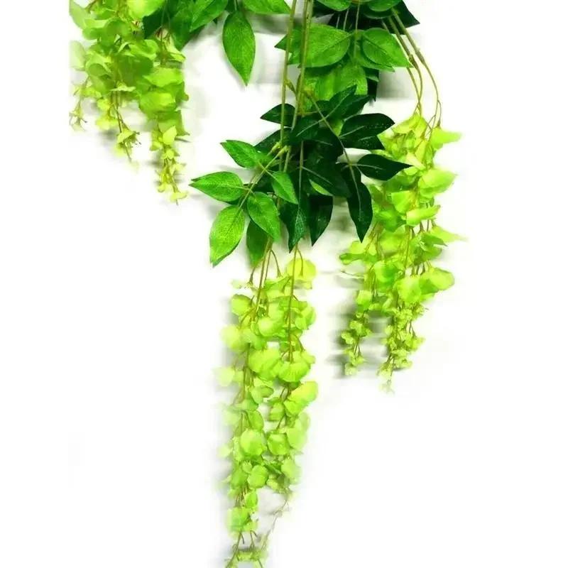 Artificial Flower Leaf Wisteria Vine Rattan Wedding Decoration Wreath Party Home Decoration Christmas Wreath