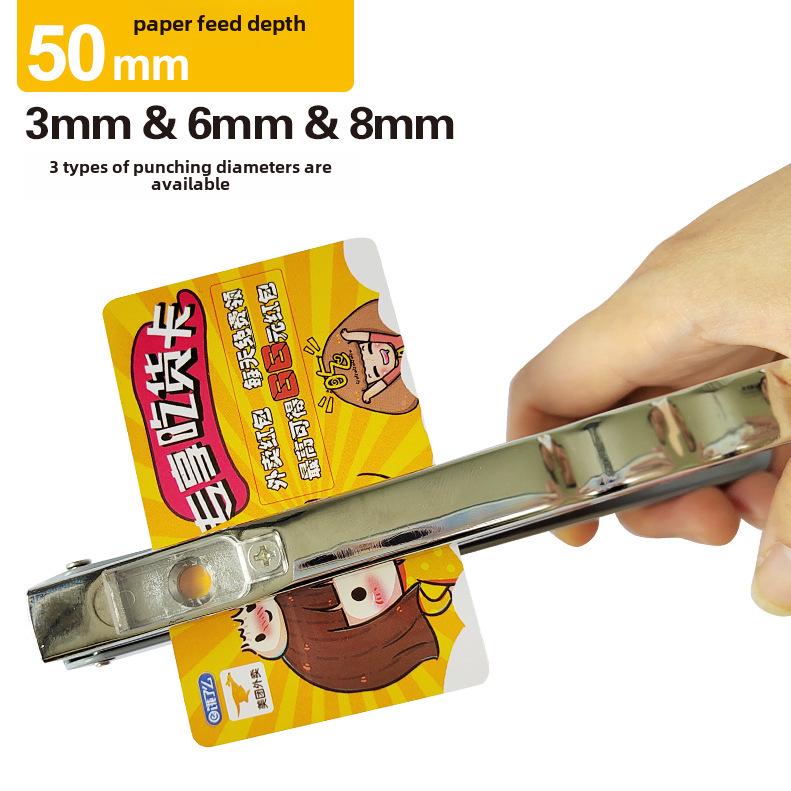 Multi-function Single Hole Puncher for Student Stationery and Loose-Leaf Binding