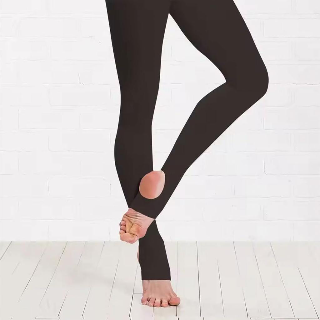 Tights with Gusset for Stirrup ZD200003 Leggings/Ballet Juniors/Adults, Tights, Black/SA,