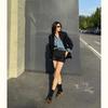 Sheepskin Version~ Niche Leopard Print Suede One-word with Light Mouth Single Shoes Women's Flat Bottom Mary Zhenzi