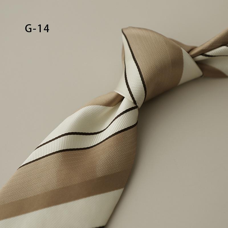 

Бежевый перо маленький лист ретро 8 см формальный джентльмен яппи галстук мужской