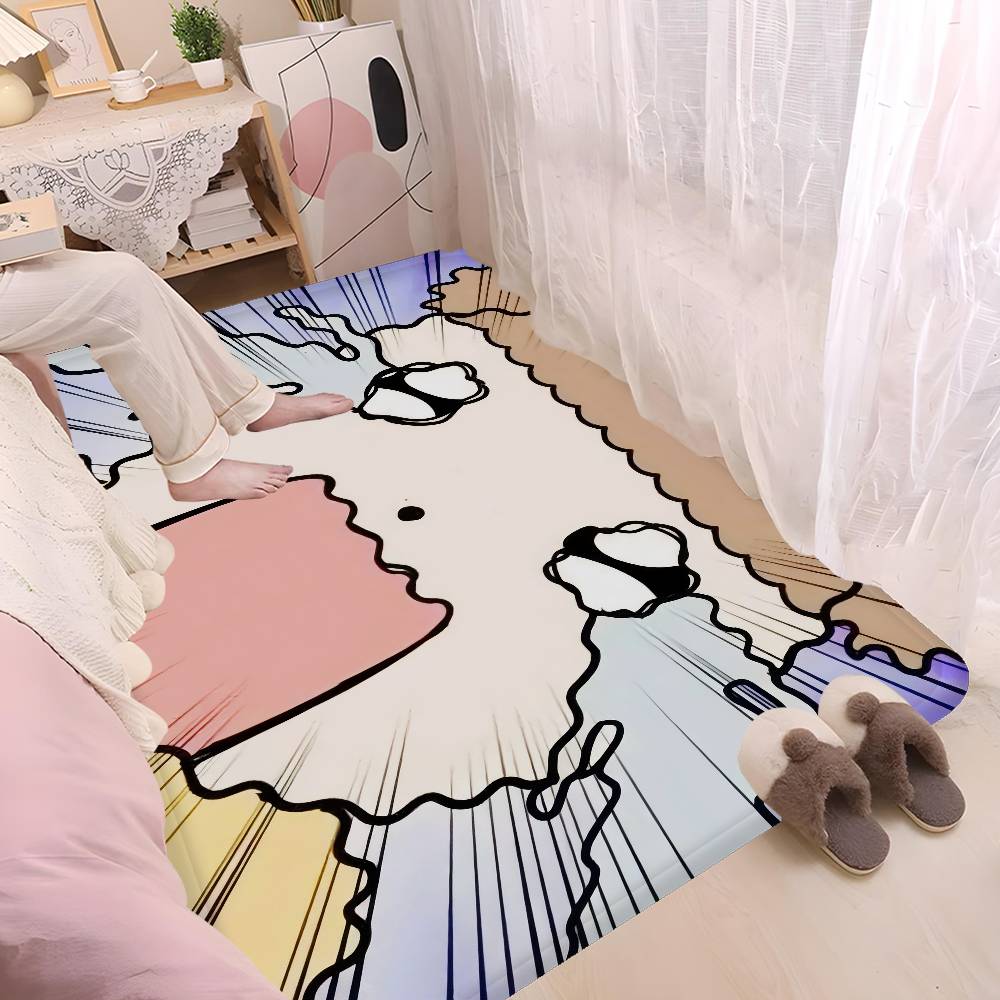 Cartoon Maru Is A Puppy Door Mat Washable Non-Slip Living Room Sofa Chairs Area Mat Kitchen Doormat Area Rug