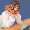 New in Minimalist Plush U-shaped Pillow Neck Airplane Pillow Traveling Car Home Office  Neck Flight Pillow Snap Strap Soft Cover