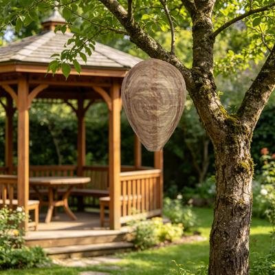Yousheng Fake Wespenhorst Lockvogel Hängender Wespenhorst Abwehrmittel mit stabiler Schlaufe Wasserdicht für Außenbereich Bienenabwehr für Veranda Terrasse Garten Dekoration Und Insekten