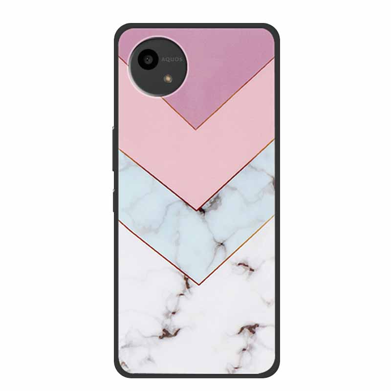 Case For SHARP AQUOS WISH4 Marble TPU Soft Silicone Back Cover SharpSmartphones SH-52E Phone Cases Protector Mica Painted Capa
