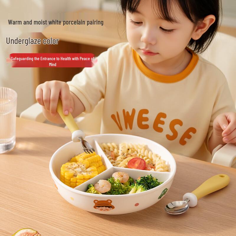 Newair Ceramic 3-Compartment Baby Steaming Plate