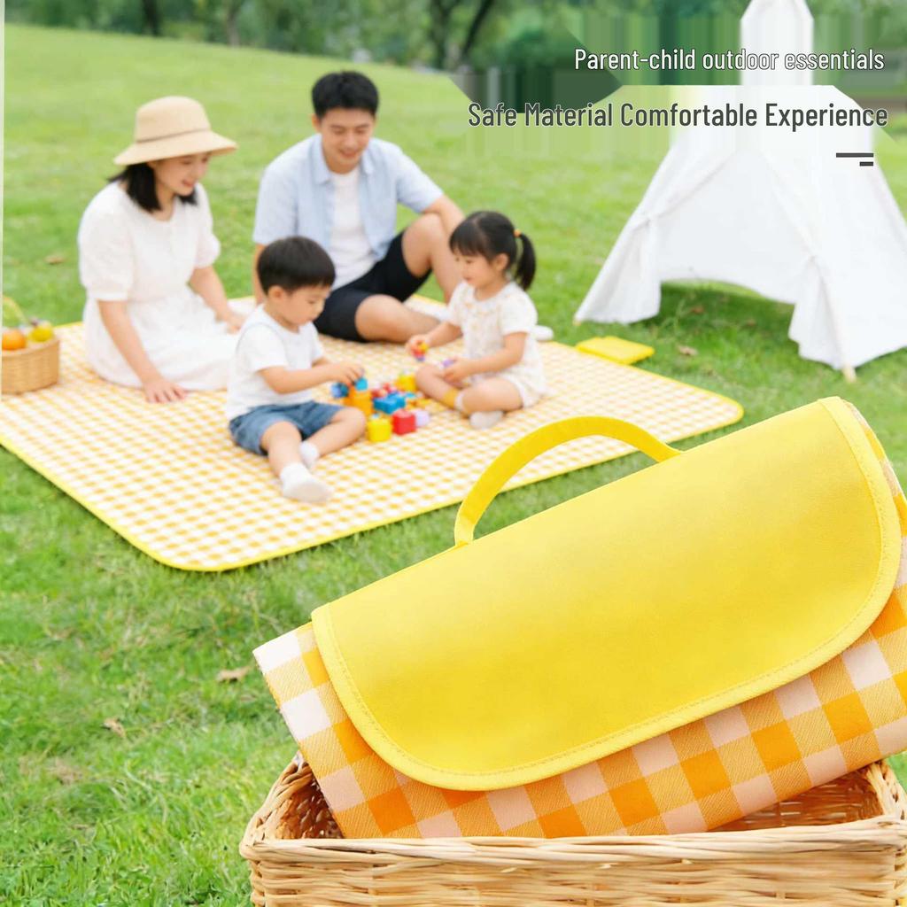 Outdoor Waterproof Picnic and Camping Mat - Portable, Moisture-Proof, Thickened Mat for Beach, Lawn, and Spring Outings