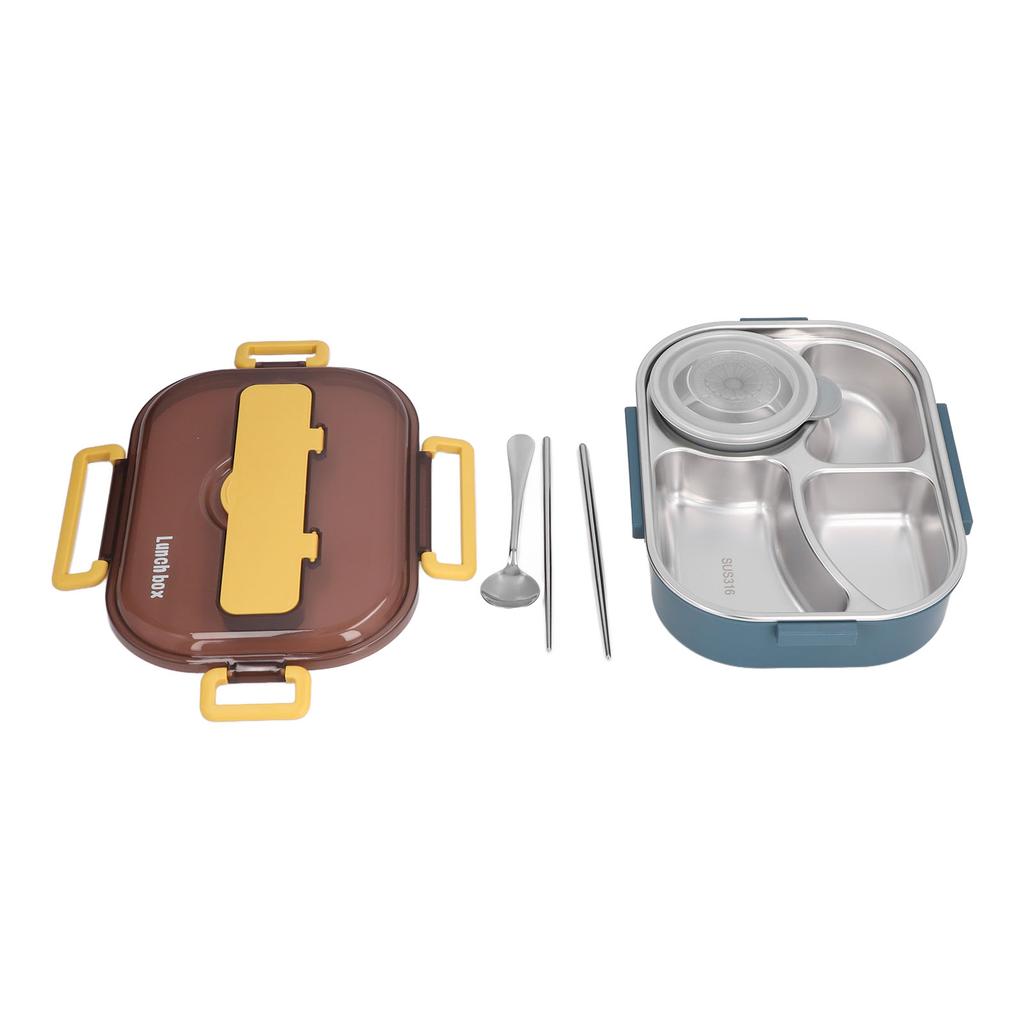 Stainless Steel Lunch Box Office Worker Student Children s Canteen Compartment Insulated Lunch Box