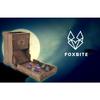 FOXBITE Dungeons and Dragons Dice Tower - Wooden Laser-Etched DND Dice Scroll with Portable Folding Tray