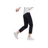 Anta Training Series Solid Color High Waist Straight Leg Thin Nine Point Casual Pants Women Pants Black 162427309-3