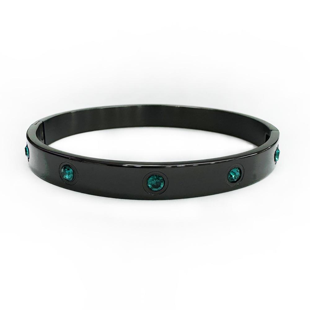 Stylish Men's & Women's Stainless Steel and Titanium Bracelets with Diamonds, Popular In Europe & America