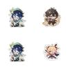 Original Genshin Impact Game Character Cover Acrylic Cute Keychain Charm For Fans