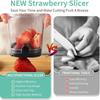 Fruit Slicer, Strawberry Slicer, Banana Slicer, Egg Slicer, 50% Thick Detachable Multi-functional Fruit Slicer, Strawberry, Bana