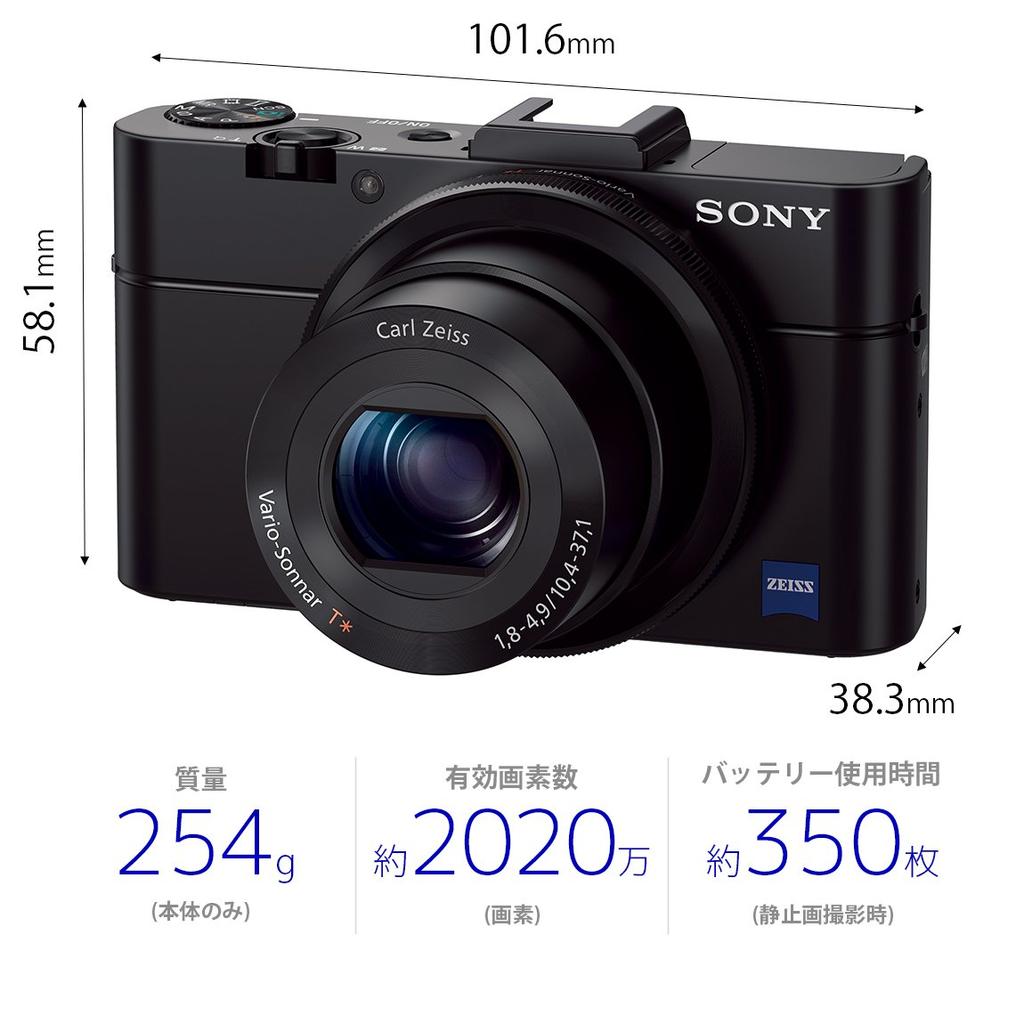 SONY Digital Camera type sensor with lens Black DSC-RX100M2 1.0 F1.8 Cyber-shot DSC-RX100M2