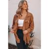 Winter Women's Fashion Long-sleeved Single-breasted Cardigan Fleece Sweater Woolen Jacket