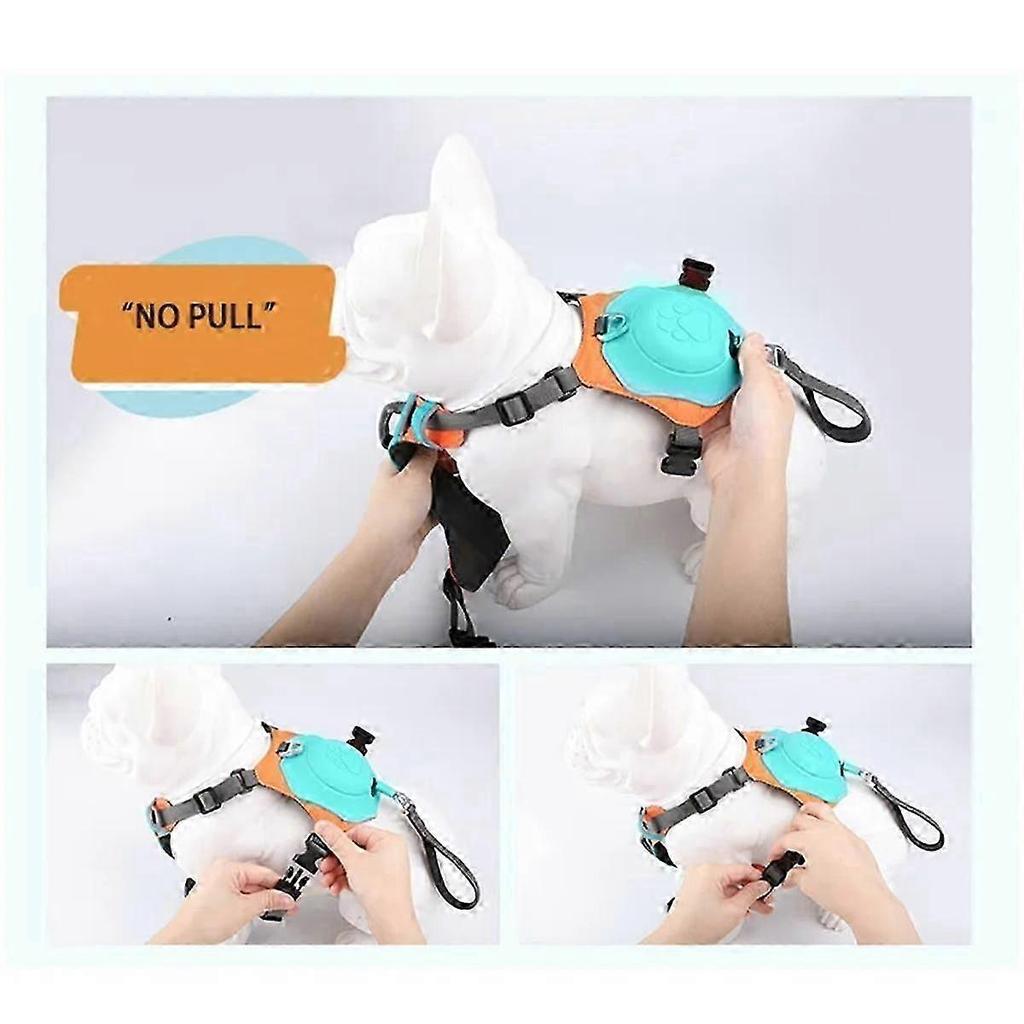 2-In-1 No Pull Dog Harness with Retractable Leash,Automatic Anti Burst Impact Function,Adjustable Breathable Dog Vest,XS
