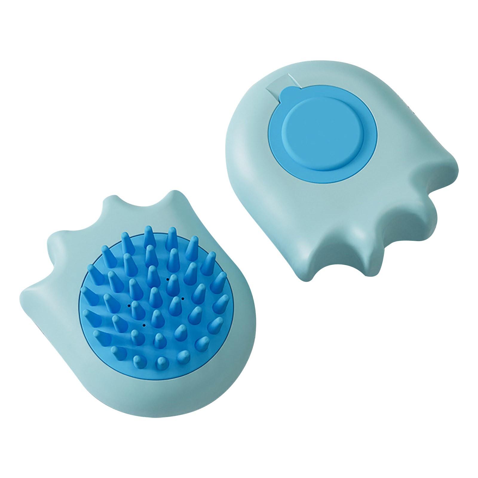 

Щетка для ванны для домашних животных Чистящие средства для домашних животных Массажная щетка для ванны Скраб Массажная расческа Щетка для ванны для кошек и собак One Size синий