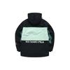 Fila Fusion Color Block Sports Warm Hooded Cotton Jacket Winter Men jackets Deep-Black T11M213904F-BK
