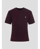 Binpolleidiseu [Essential] Cotton Cable Round Neck Short Sleeve Pullover Wine (Bf6751E02Z)