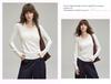 2025 Autumn Women's Slimming Two-Piece Faux Layered Knit Long Sleeve Top