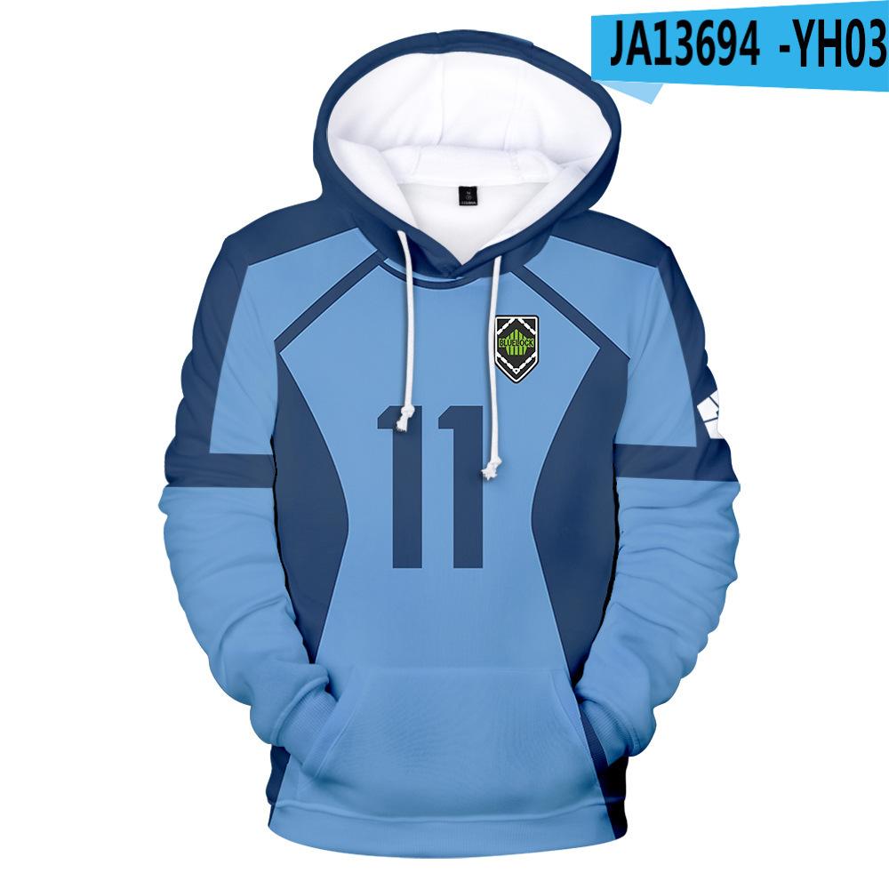 Anime BLUE Hoodies 3D Print Hoodie Men/women Long Sleeve Fashion Hooded Men Fashion Kids Hoodie Y2K Unisex Clothing