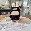 Trendy Doll Attire For 15-17cm Figures With Black Knitted Hat And Heart Sweater Suitable for Rabbit