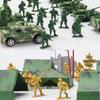 30/48pcs Soldier Action Figures Yellow Blue Green for Collectible Model Scenes Military Themed Party Decor Desktop Ornament JXB