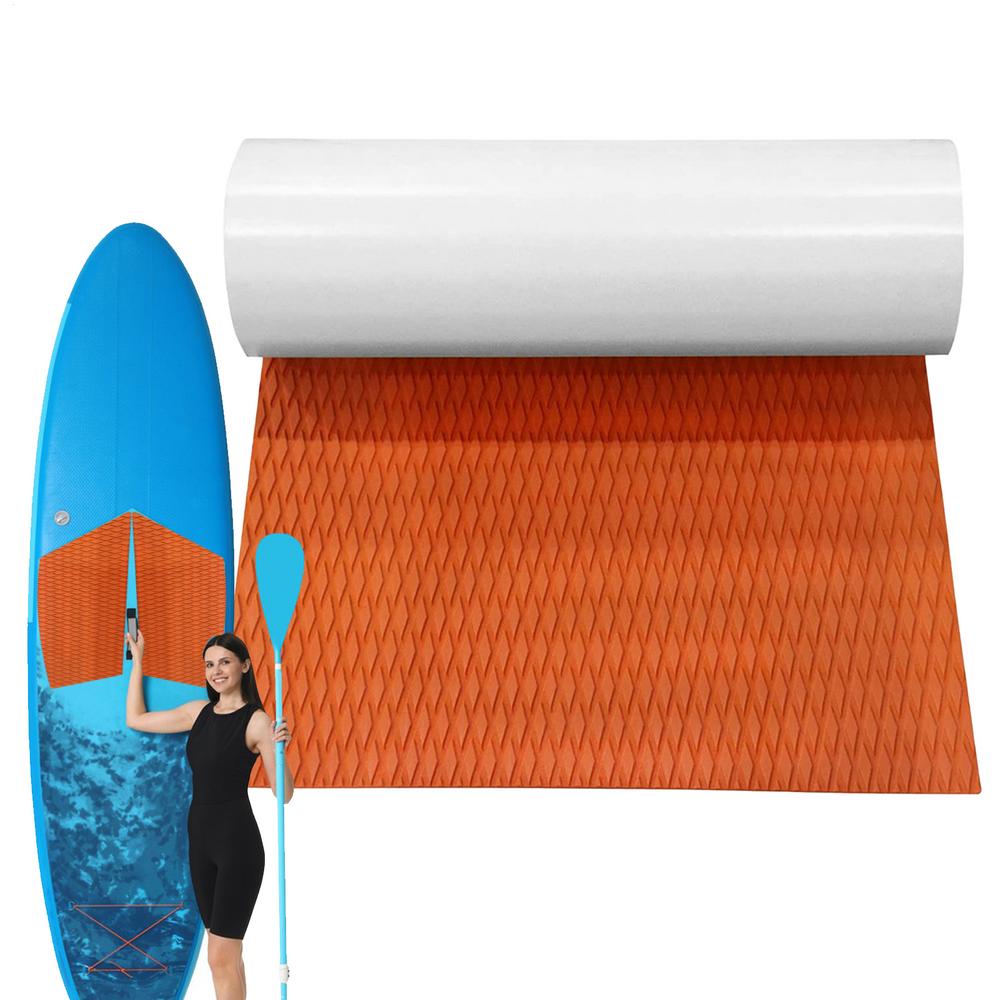 Surf Traction Pad Deck Grip Mat EVA Foam Boat Deck Mat Self-Adhesive Non-Slip Trimmable Sheet For Surfboard RV Yacht Kayak