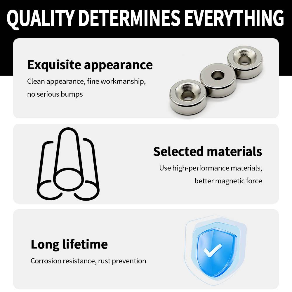 20x8-6mm Powerful with Holes Neodymium Magnet N35 NdfeB Permanent Magnetic Imanes Round Super Strong Fridge Magnets DIY