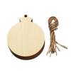 Christmas Wooden Ornaments with Pre-Drilled Holes for DIY Crafts Unpainted Wood Slices to Decorate and Personalize