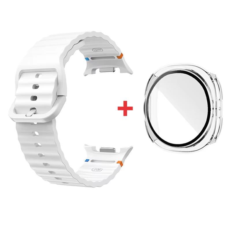 Silicone band+case for samsung galaxy watch 8 strap smartwatch Accessories sport Bracelet for correa galaxy watch 8 40/44mm case