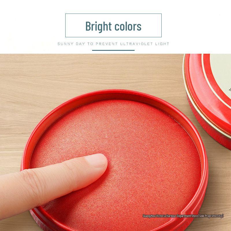 Quick-Dry Red Financial Stamp Ink Pad for Clear Imprints