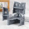 3D Printed Gothic Building Ruins Terrain Scenery Unpainted Mini Building Model Kit For Dnd Wargaming Terrain Scenery Building